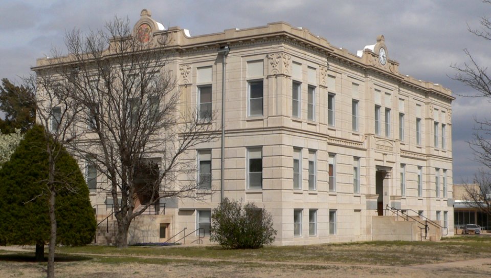 Ness County, Kansas, courthouse from SW 1