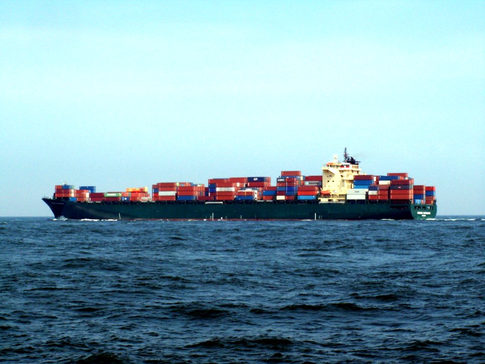 Norasia Valparaiso p4, leaving Port of Rotterdam, Holland 01-Jan-2005