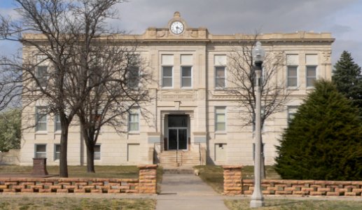 Ness County, Kansas, courthouse from S 1