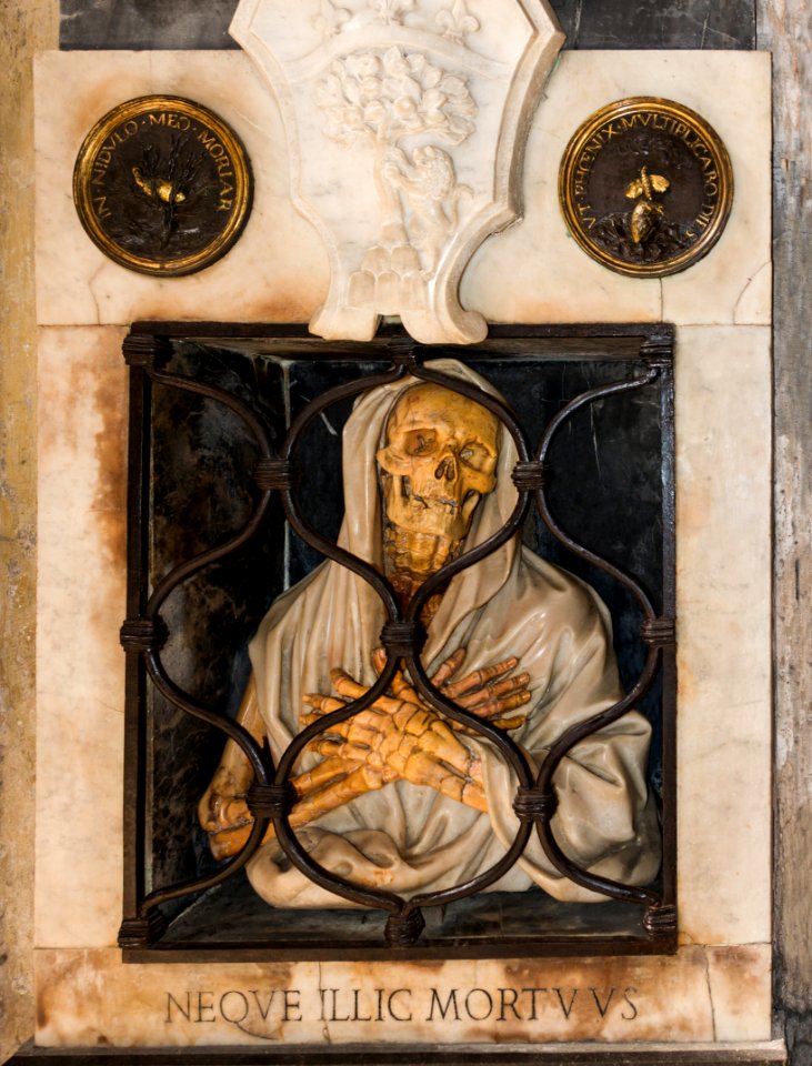 Neque Illic Mortuus, inside of Santa Maria del Popolo, Rome, Italy (perspective corrected)