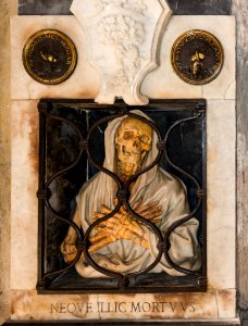 Neque Illic Mortuus, inside of Santa Maria del Popolo, Rome, Italy (perspective corrected)