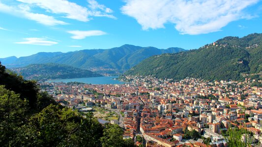 Clouds lombardy water photo