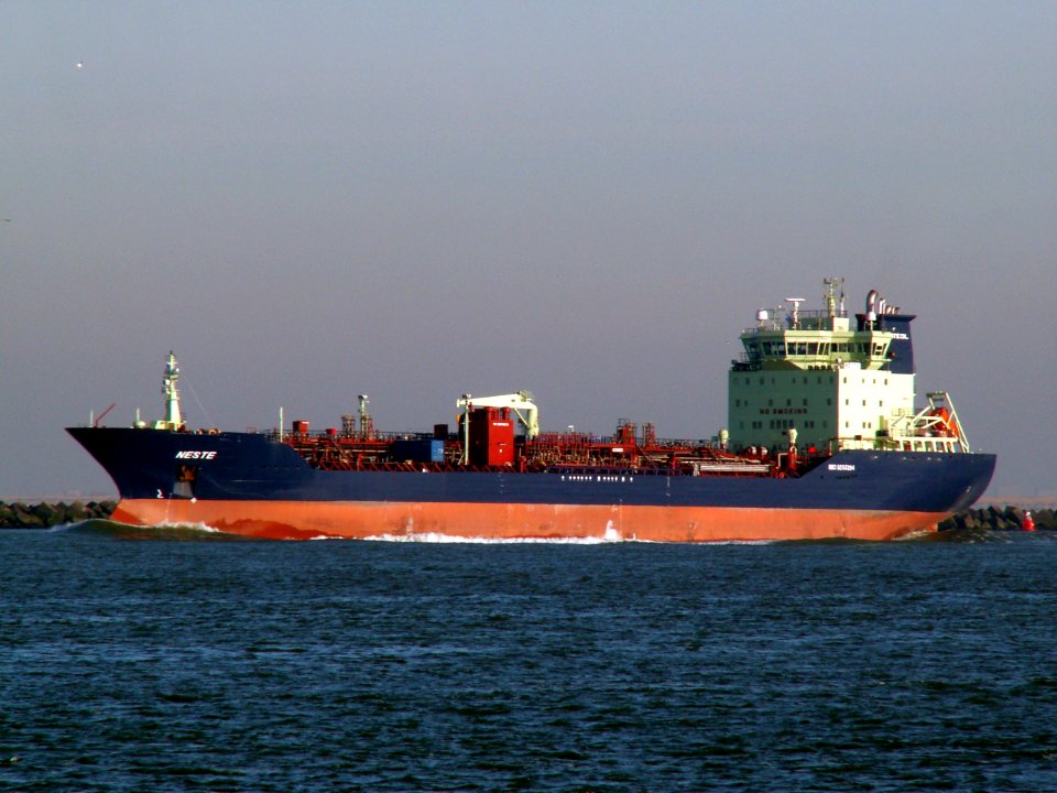 Neste p1 leaving Port of Rotterdam, Holland 23-Jan-2006