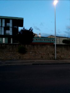 Neuville-sur-Saône - Route de Lyon, établissement scolaire Notre-Dame de Bellegarde, de nuit