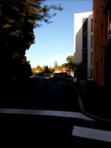 Neuville-sur-Saône - Rue François Vergnais, vers l'est, depuis la rue Aristide Briand