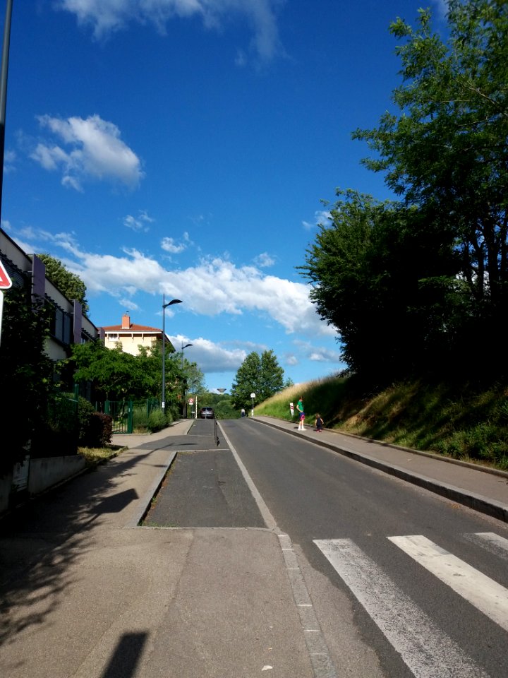 Neuville-sur-Saône - Rue de Bellegarde, depuis l'avenue Gambetta
