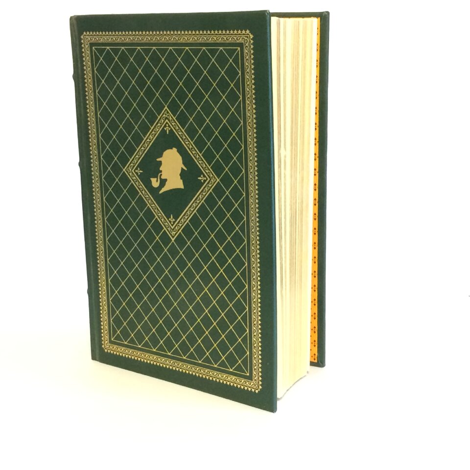 Sherlock holmes book vintage book leather bound book
