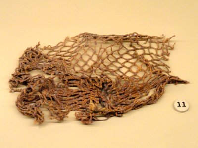 Net, 7840-1870 BC, Danger Cave, Utah, milkweed cordage - Natural History Museum of Utah - DSC07275