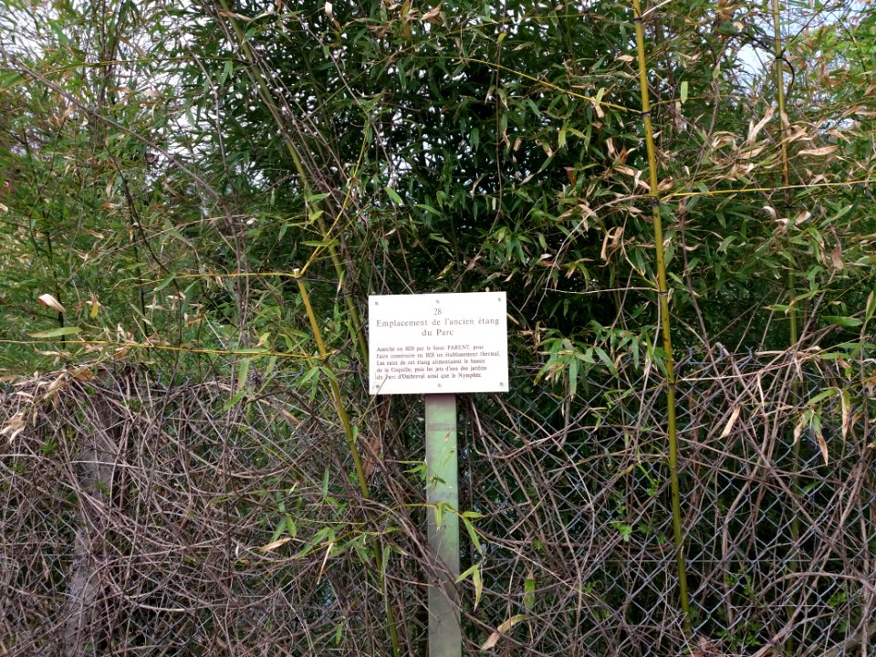 Neuville-sur-Saône - Rue du Pont des Biches - Écriteau emplacement ancien étang
