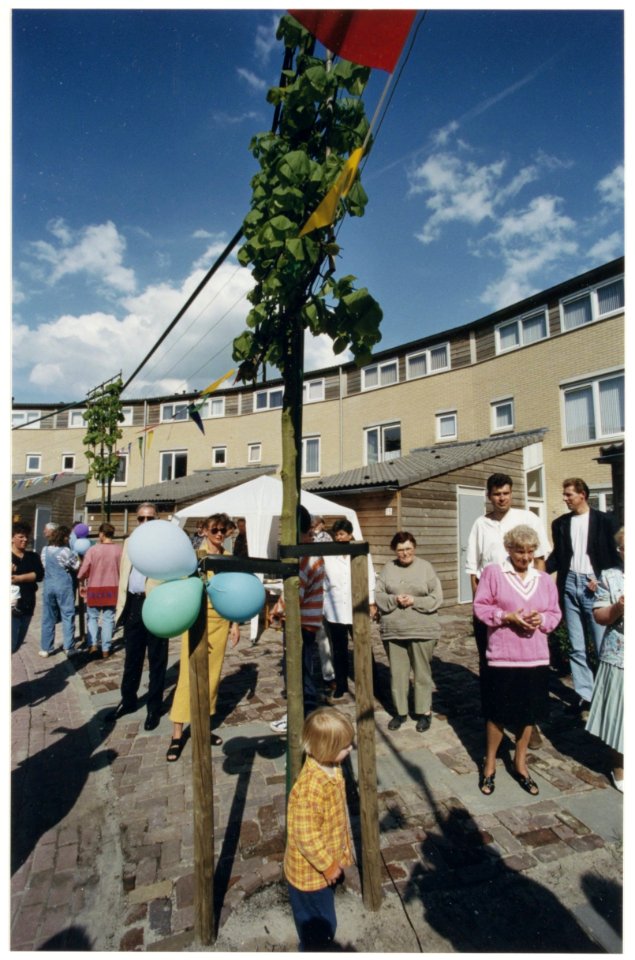 Net geplante leilinden aan de Heinrich Böllstraat. NL-HlmNHA 540373339