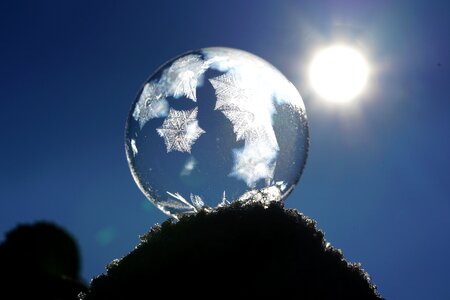 Freeze cold bubble photo