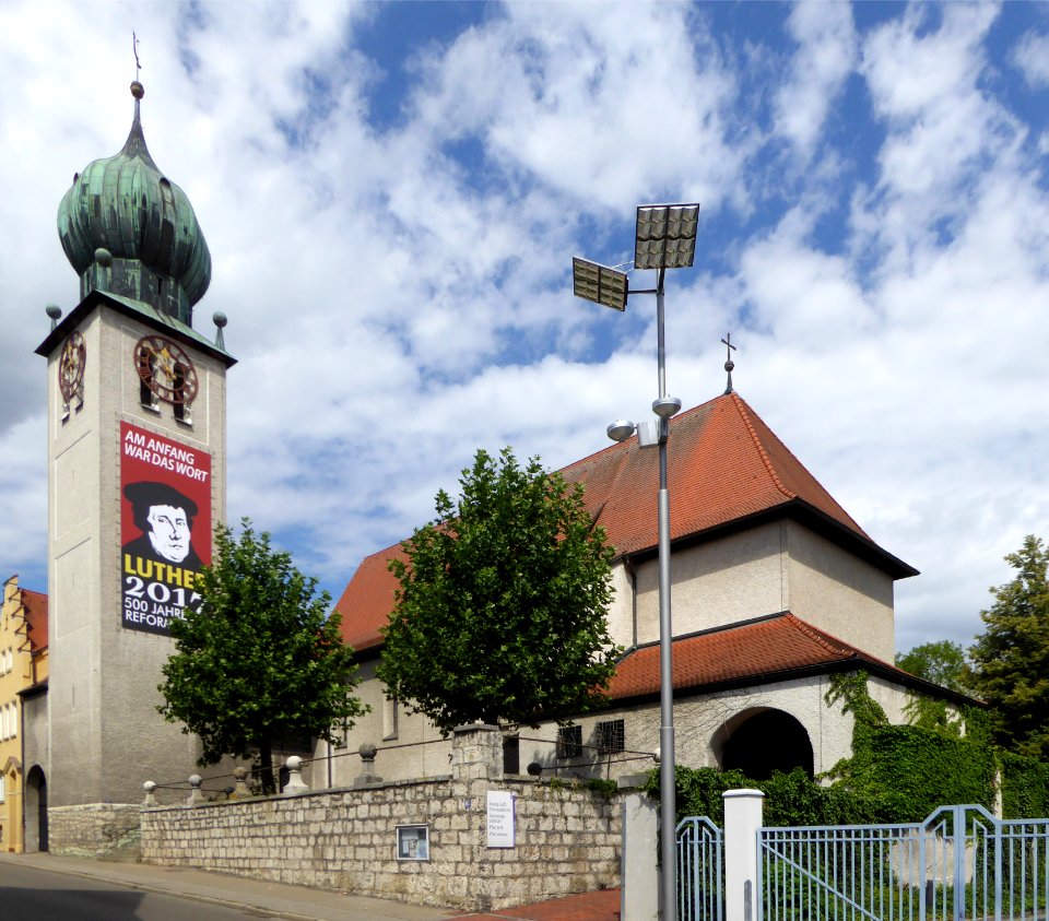 Neuburg an der Donau, Christuskirche v SO, 2