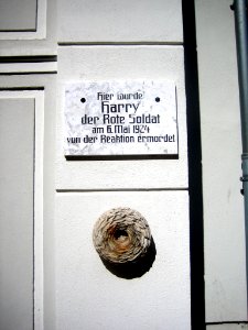 Neubrandenburg Wartlaustraße Harry-Gedenktafel