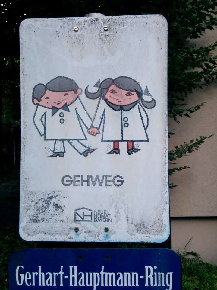 Neue Heimat Beschilderung