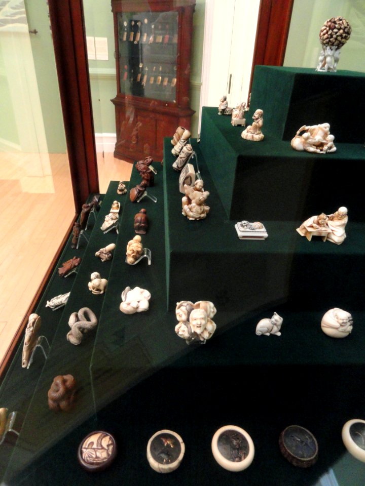 Netsuke exhibit - George Walter Vincent Smith Art Museum - DSC03784