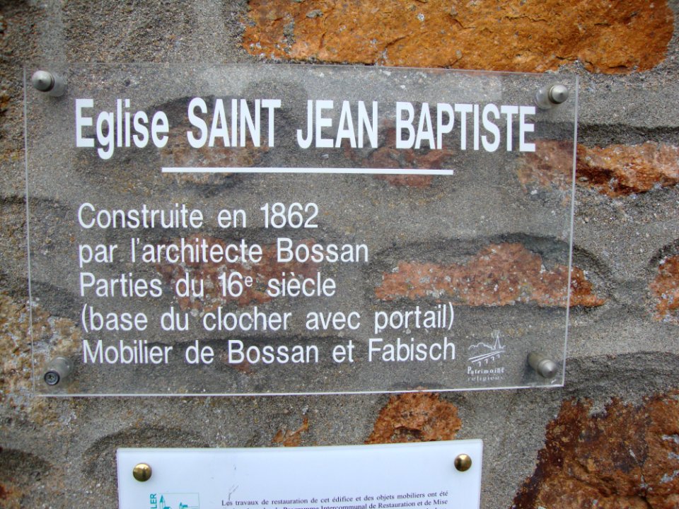 Neulise, (Loire, Fr) église plaque