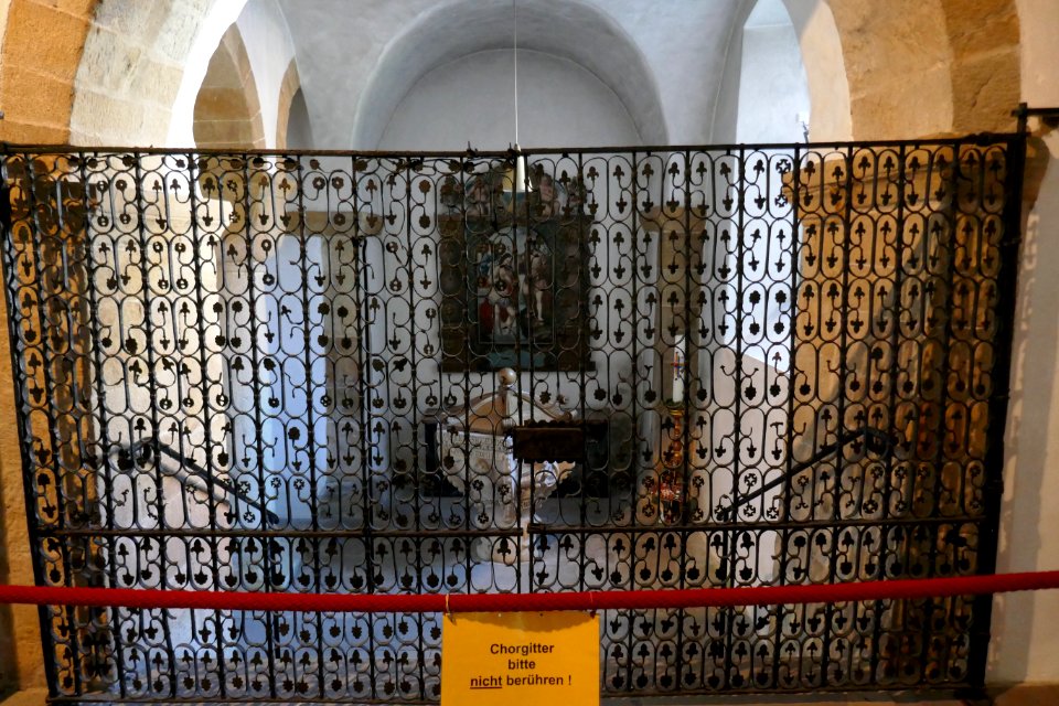 Neuenheerse - Kirche - Chorgitter, Taufkapelle