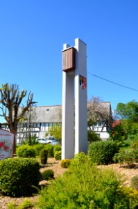 Neunkhausen, Ortsschild vor Hauptstraße 30