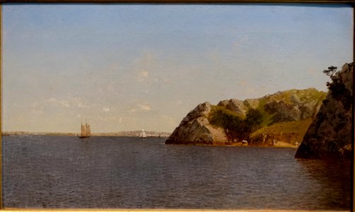 Newport, Rhode Island (Beacon Rock), by John Frederick Kensett, 1872, oil on canvas - Dallas Museum of Art - DSC04807