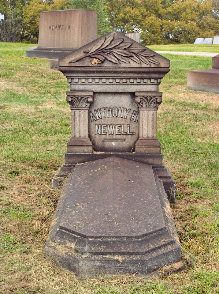 Newell (Anthony H.), Homewood Cemetery, 2015-09-22, 01