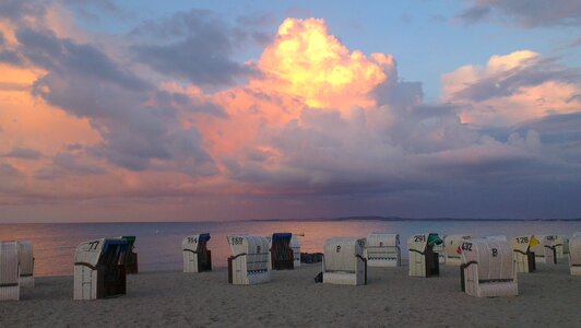 Mood abendstimmung water photo