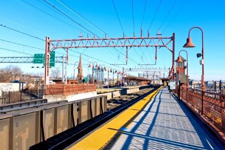 Newark Broad Street Station during COVID 19 pandemic