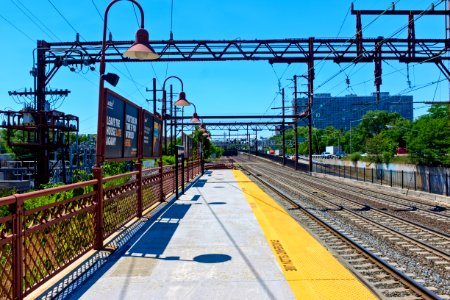 Newark Broad Street Station looking West in 2021