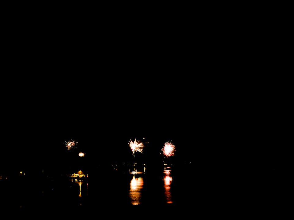 New Year celebration in Berlin-Spandau around Havel 30
