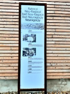 Neuragoczy, Informationstafel