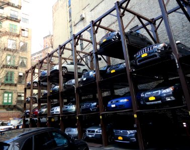 New York City parking lot structure for cars