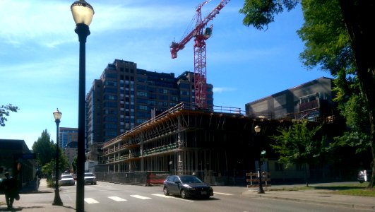 New building under construction - Portland, Oregon