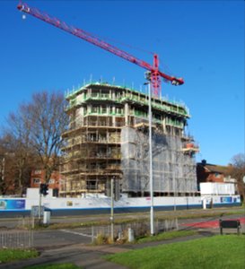 New Flats at Selsfield Drive, Moulsecoomb (February 2020, under construction) (6)