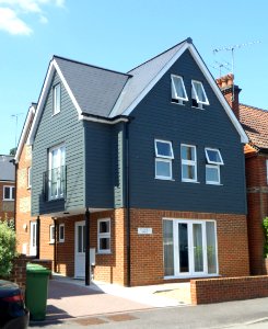 New Build House on Falkland Road, Dorking (July 2013)
