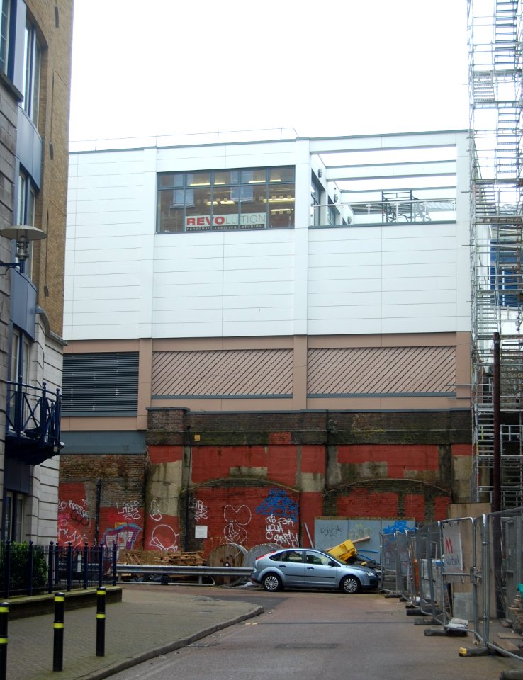 New Cycle Hub next to Brighton Station (Rear Entrance) (February 2020, seen from Fleet Street)