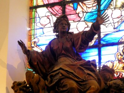 Neuville-sur-Saône - Église Notre-Dame-de-l'Assomption - Sculpture de l'Assomption - Détail
