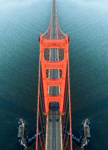 Outdoors suspension bridge water photo