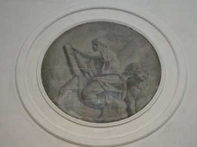 Neuville-sur-Saône - Église Notre-Dame-de-l'Assomption - Médaillon peint (2)