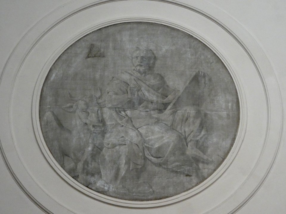Neuville-sur-Saône - Église Notre-Dame-de-l'Assomption - Médaillon peint (1)