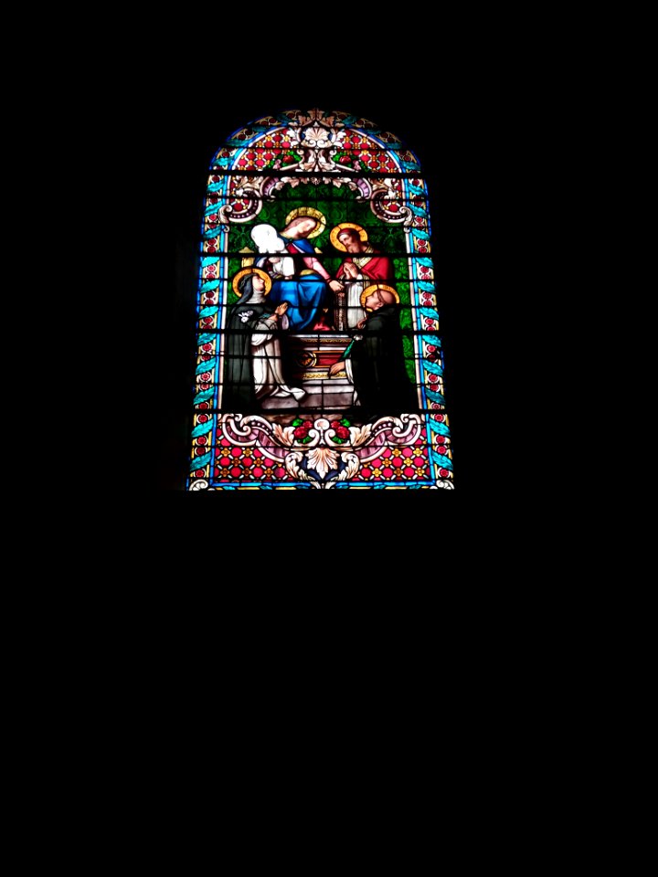Neuville-sur-Saône - Église Notre-Dame-de-l'Assomption - Vitrail - Sainte Catherine de Sienne
