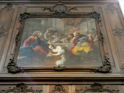 Neuville-sur-Saône - Église Notre-Dame-de-l'Assomption - Tableau Le Repas chez Simon par Pierre-Charles Le Mettay