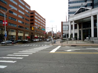 New Brunswick NJ view of buildings and streets photo