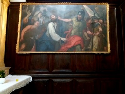 Neuville-sur-Saône - Église Notre-Dame-de-l'Assomption - Tableau Jésus portant sa croix