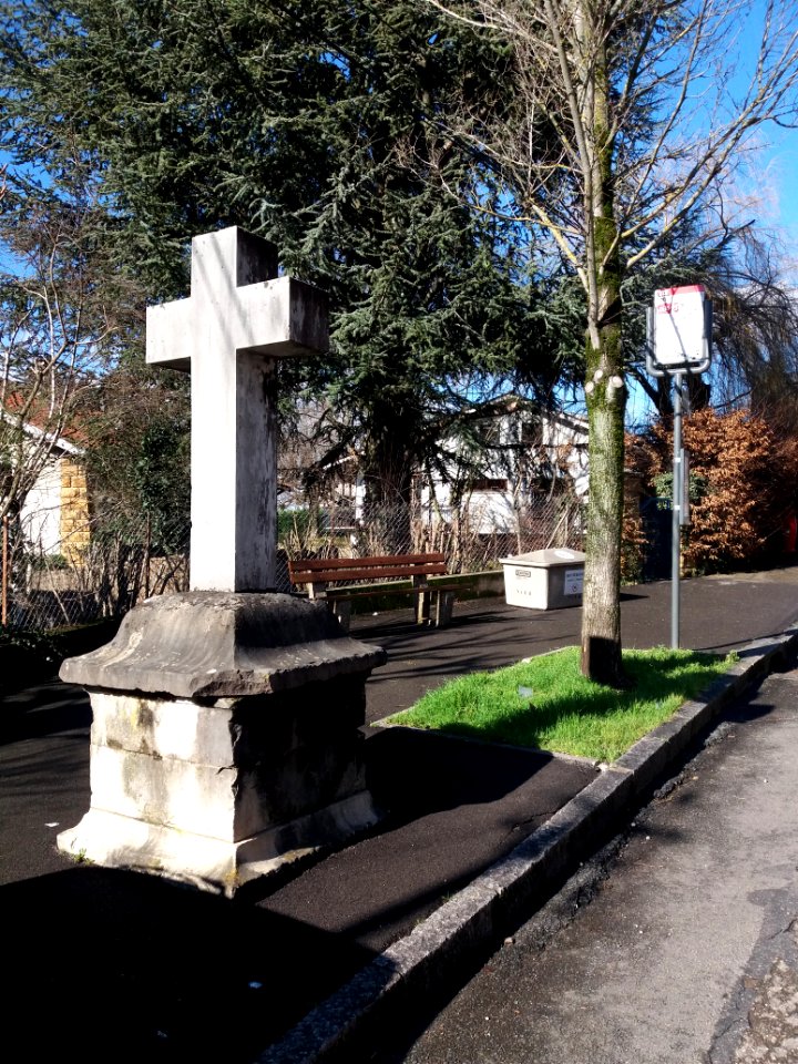Neuville-sur-Saône - Chemin du Monteiller - Croix