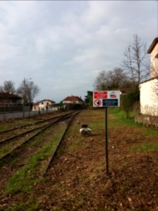 Neuville-sur-Saône - Chemin du Monteiller - Voie de chemin de fer partant vers Trévoux