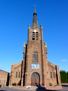 Neuf-Mesnil (Nord, Fr) église, façade