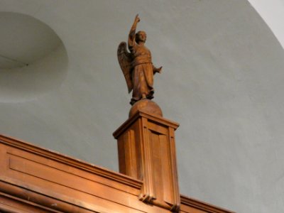 Neuville-sur-Saône - Église Notre-Dame-de-l'Assomption - Sculpture d'ange en bois