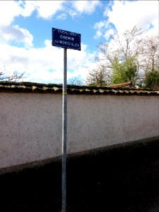 Neuville-sur-Saône - Chemin du Monteiller - Plaque
