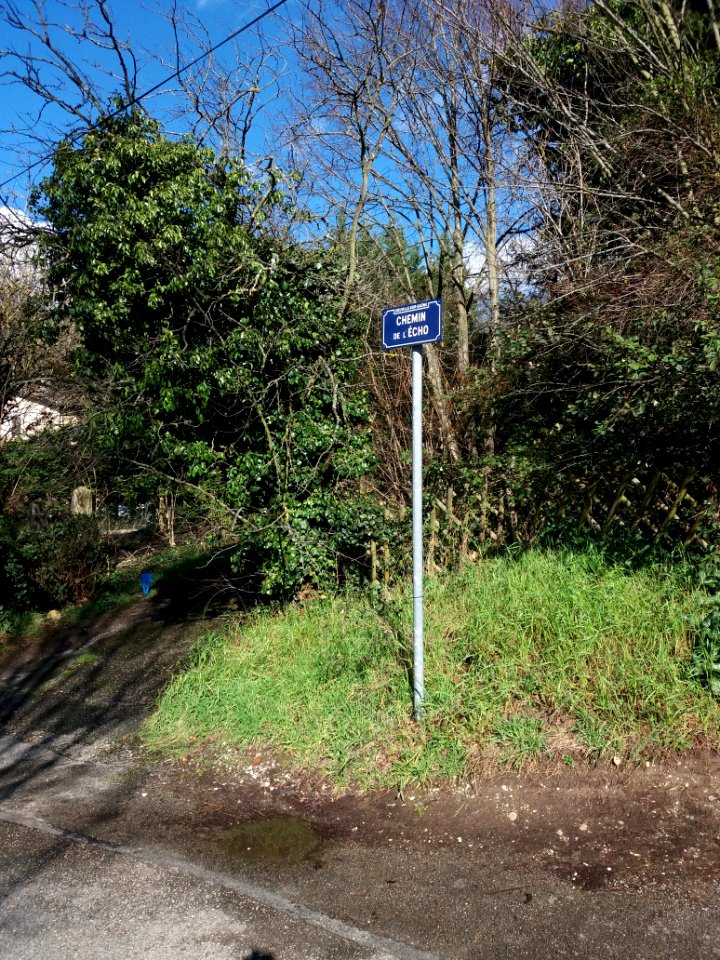 Neuville-sur-Saône - Chemin de l'Écho - Plaque