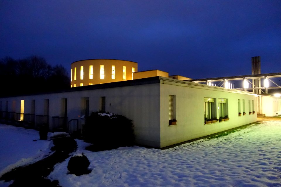 New facade at night - Schloss Dagstuhl - DSC06229