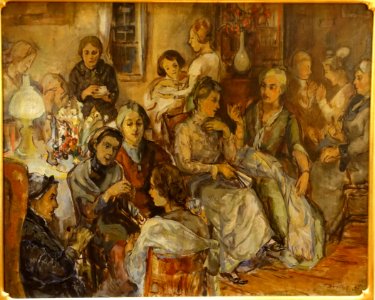 New England Ladies, by Theresa Bernstein, 1925, oil on canvas - Cape Ann Museum - Gloucester, MA - DSC01012